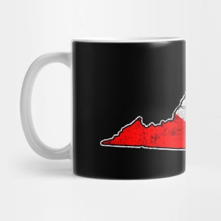 Vintage Dive Virginia Scuba Diving State Map Dive Flag Distressed Mug